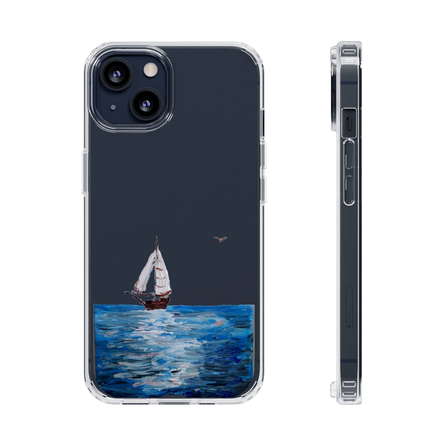 Sail Boat Seascape Clear Case