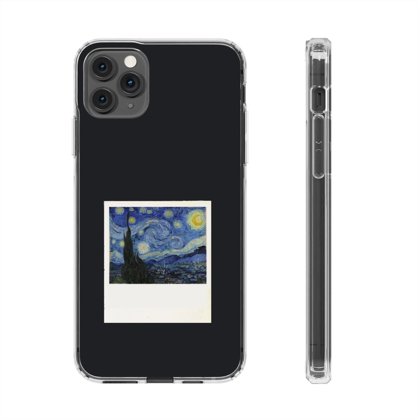 Starry Night Poloroid Clear Case, Van Gogh