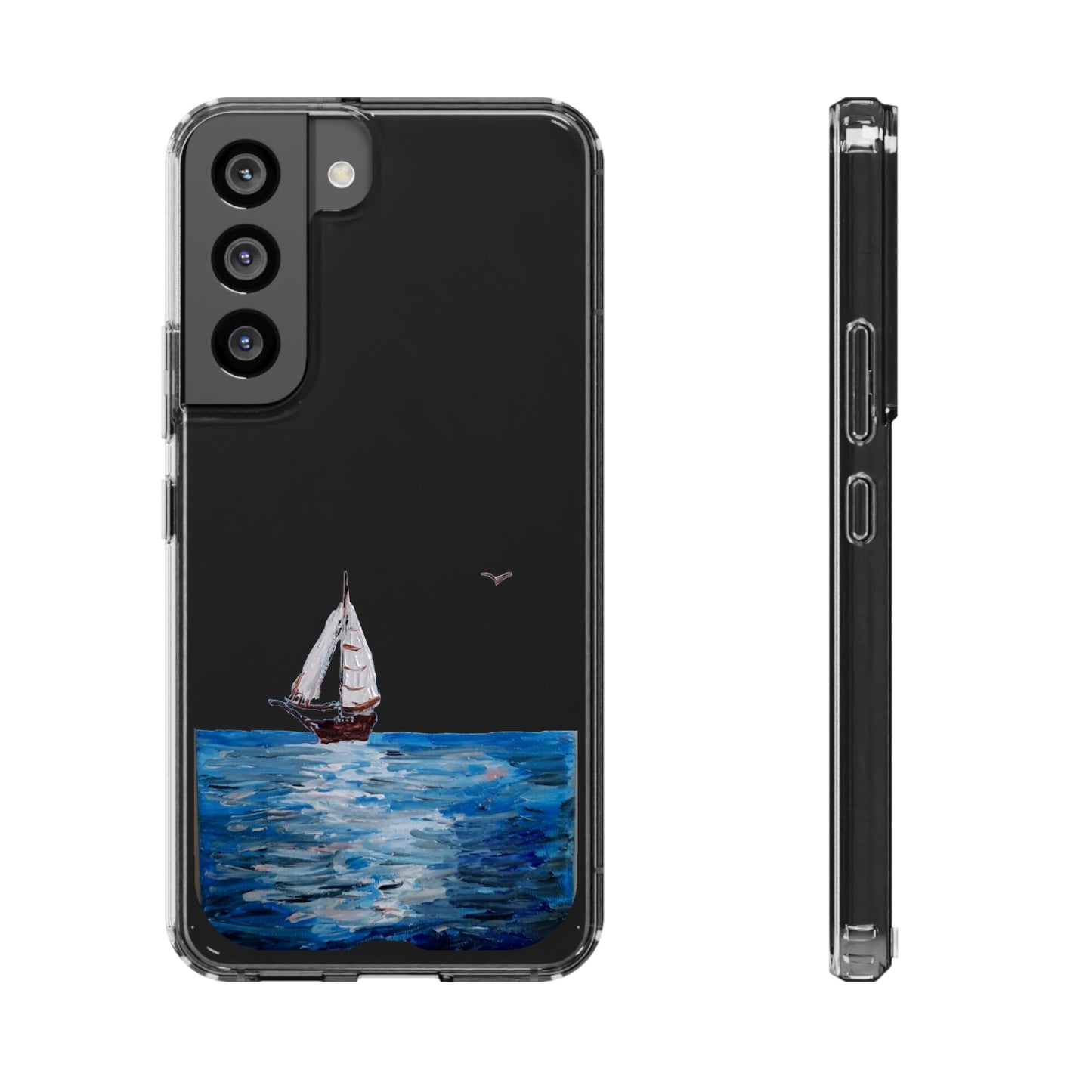 Sail Boat Seascape Clear Case