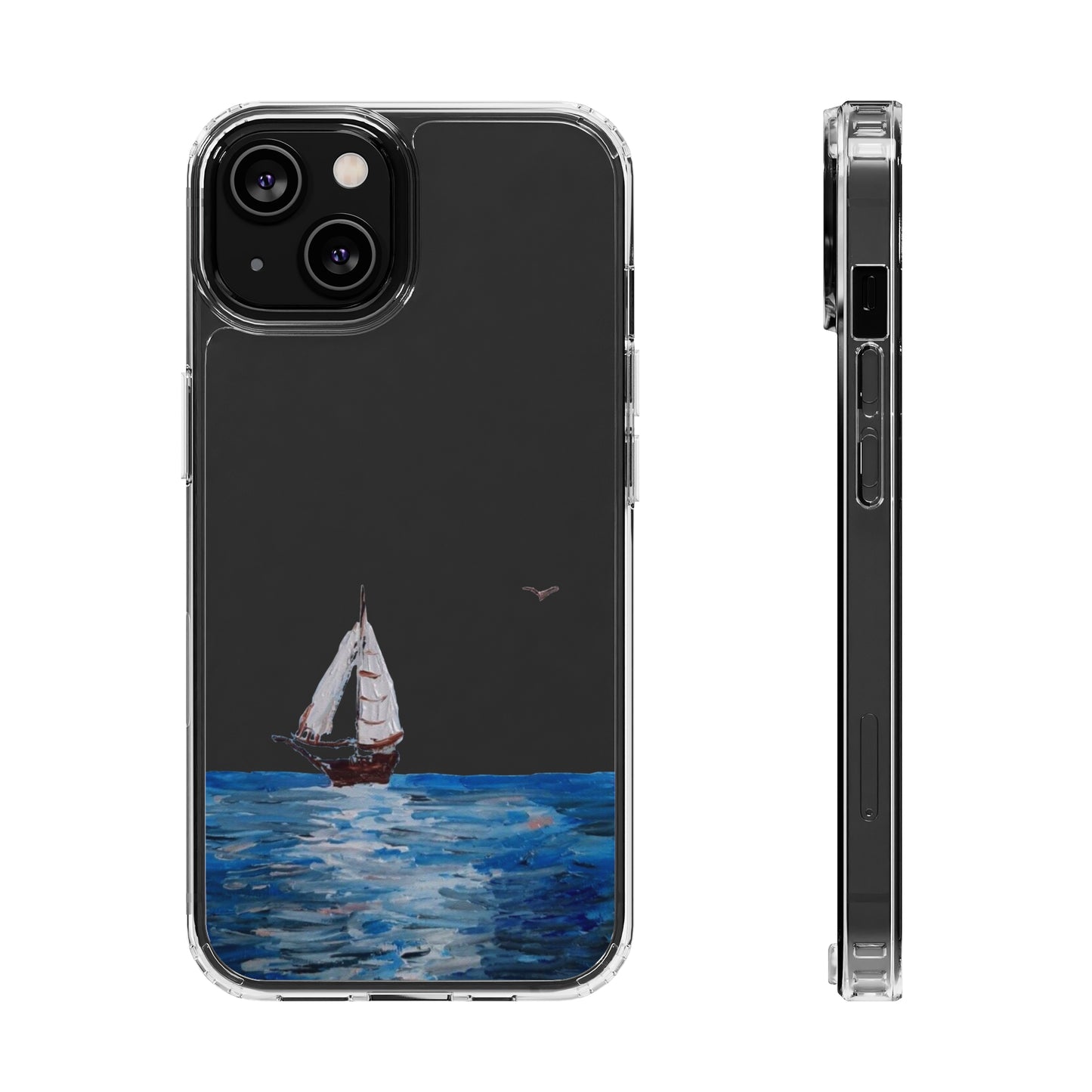 Sail Boat Seascape Clear Case