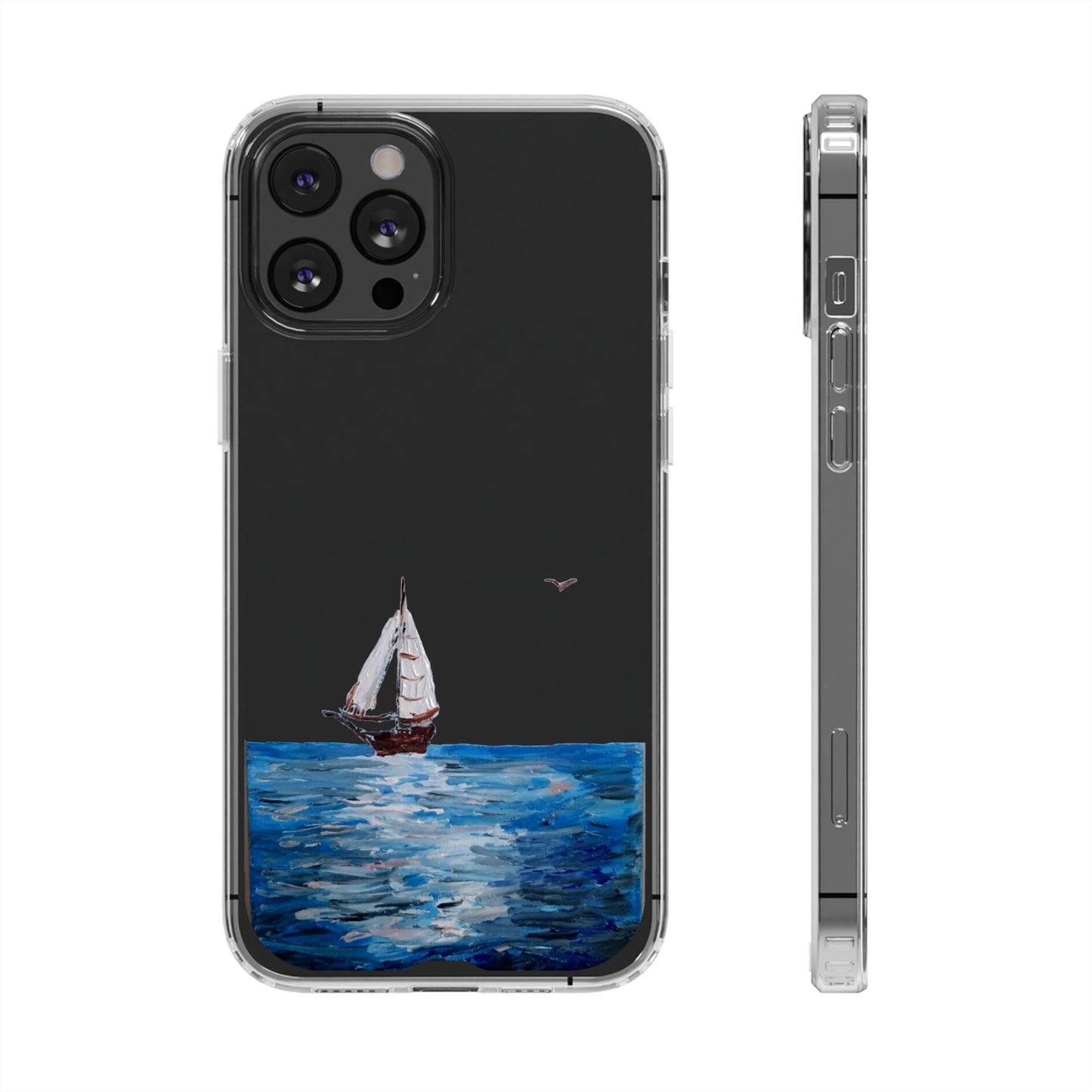 Sail Boat Seascape Clear Case