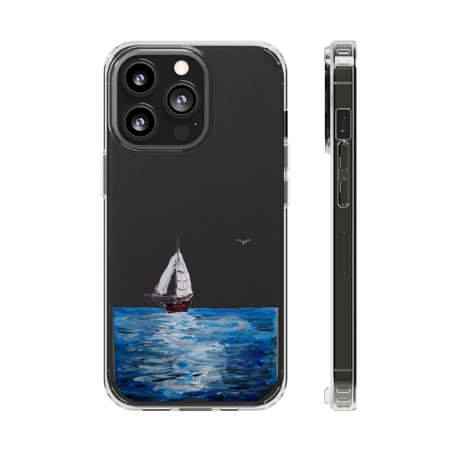 Sail Boat Seascape Clear Case