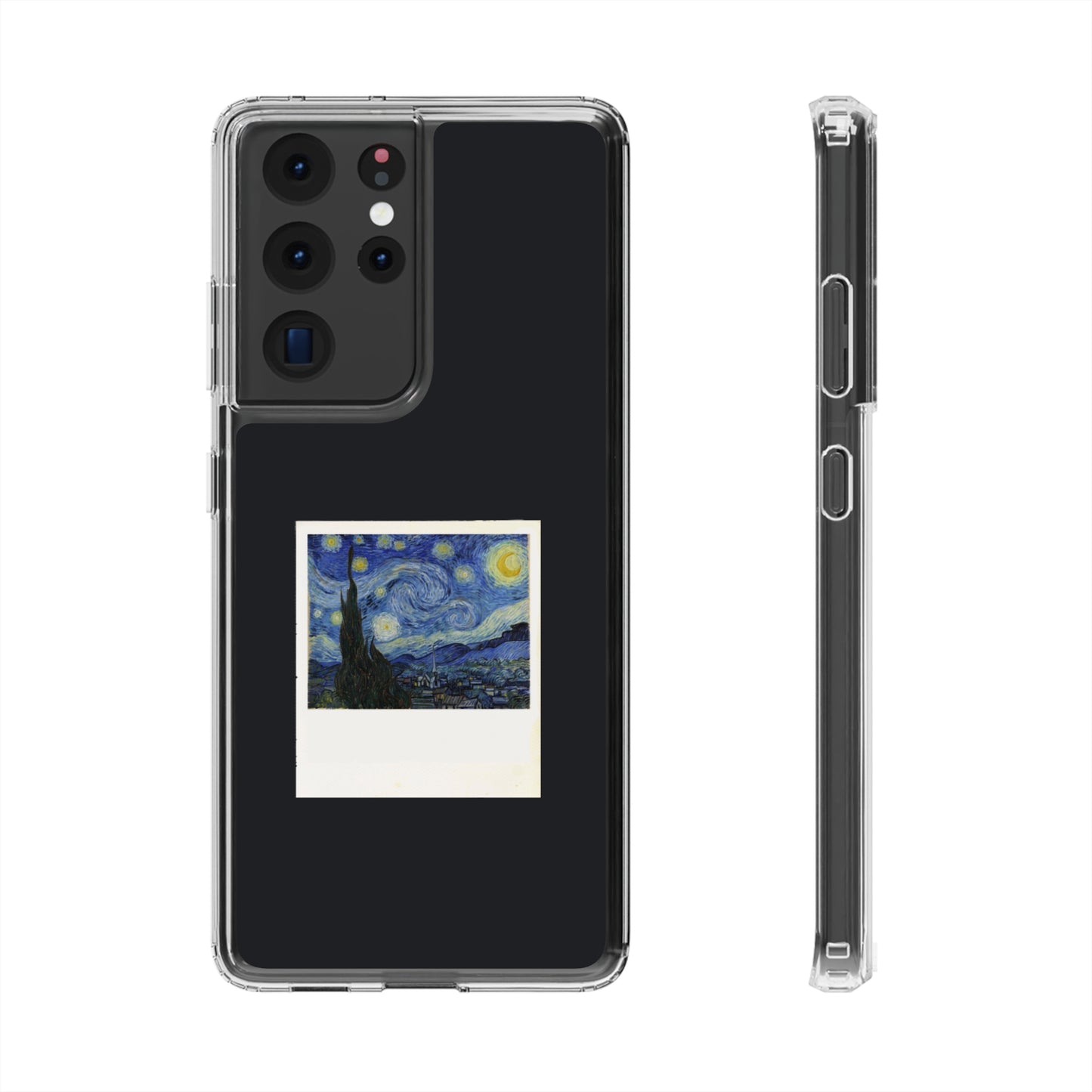 Starry Night Poloroid Clear Case, Van Gogh