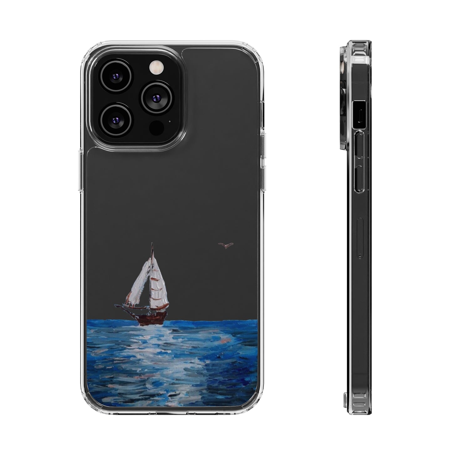 Sail Boat Seascape Clear Case