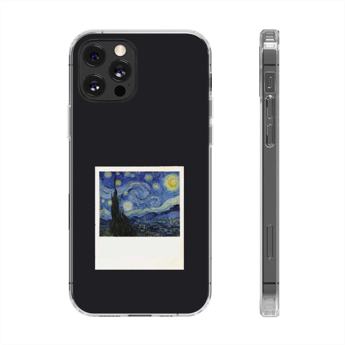 Starry Night Poloroid Clear Case, Van Gogh