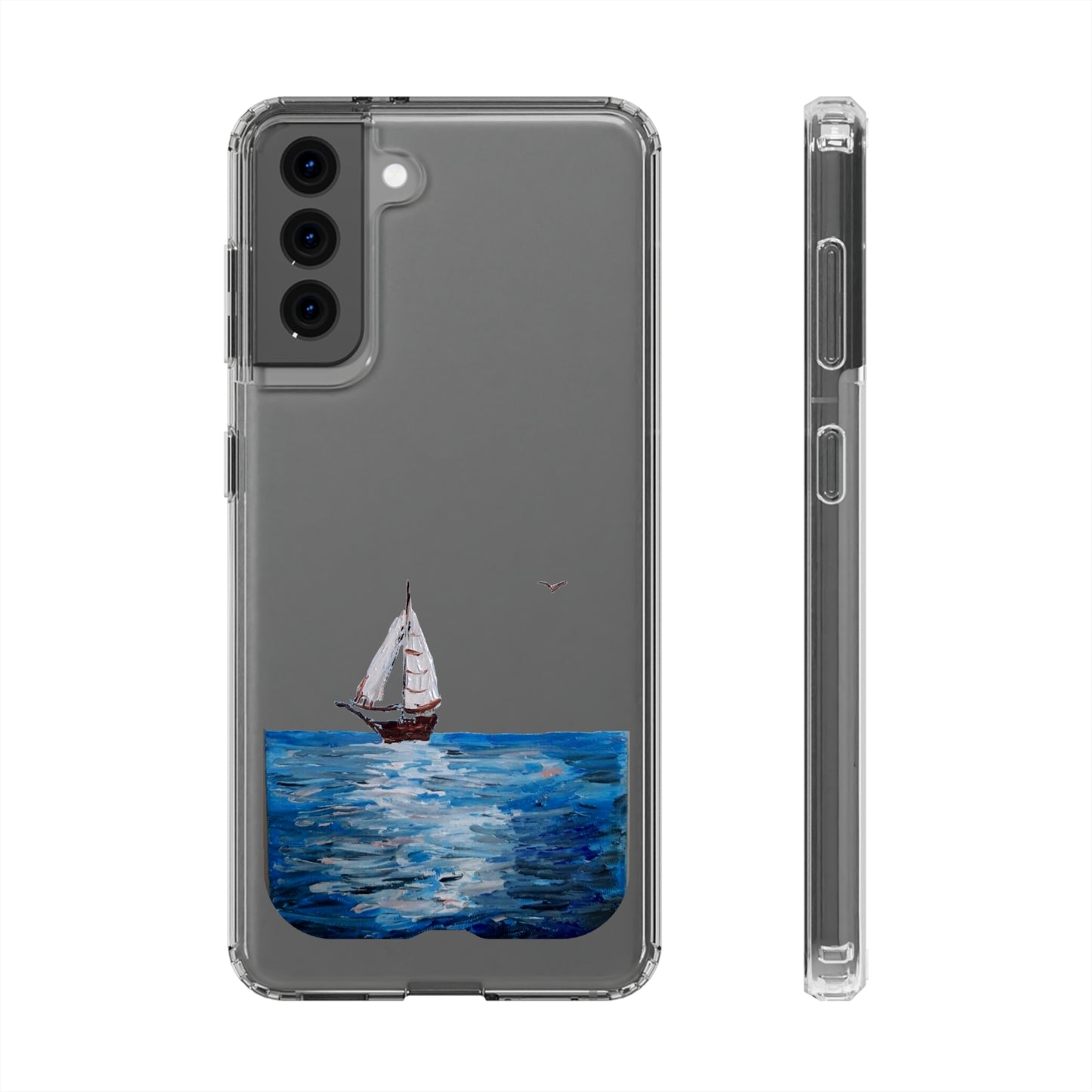 Sail Boat Seascape Clear Case