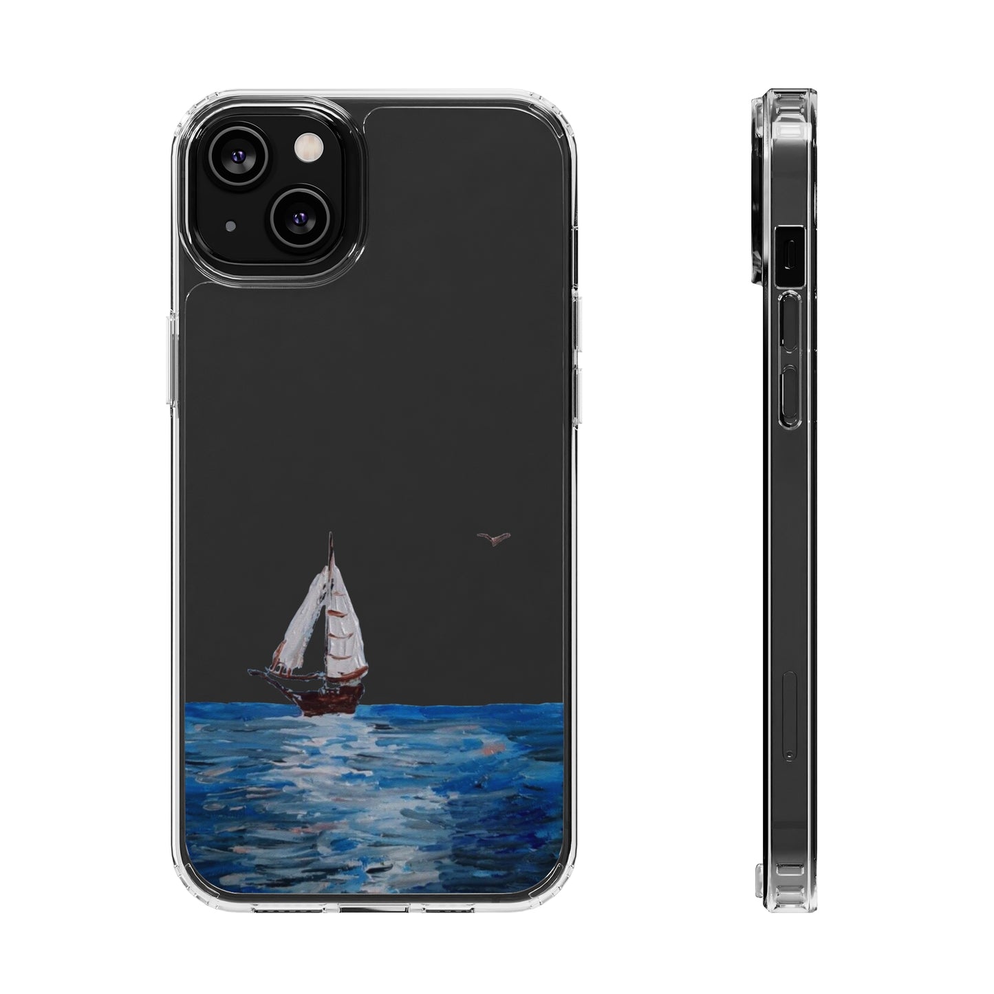 Sail Boat Seascape Clear Case