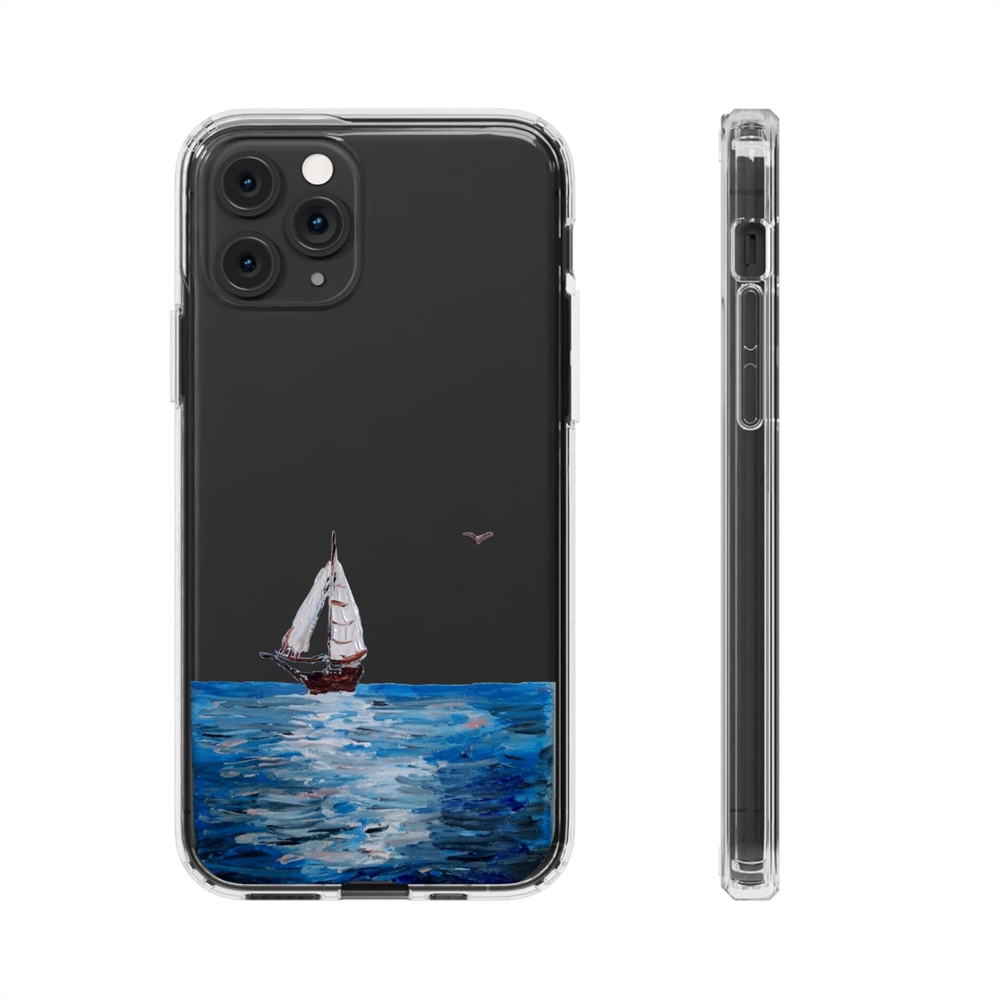 Sail Boat Seascape Clear Case