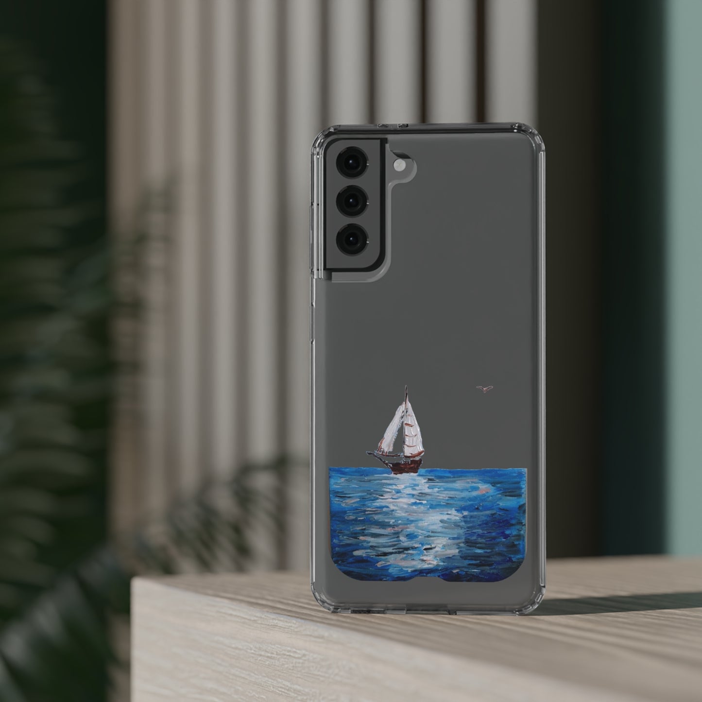 Sail Boat Seascape Clear Case