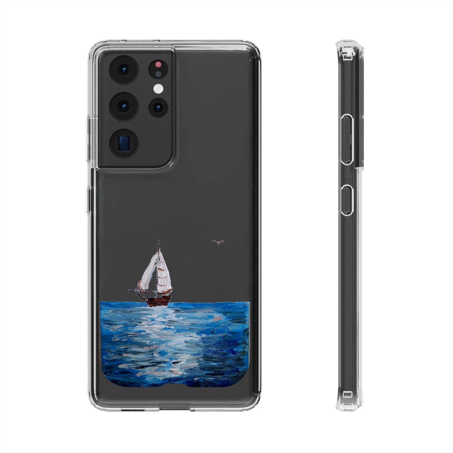 Sail Boat Seascape Clear Case