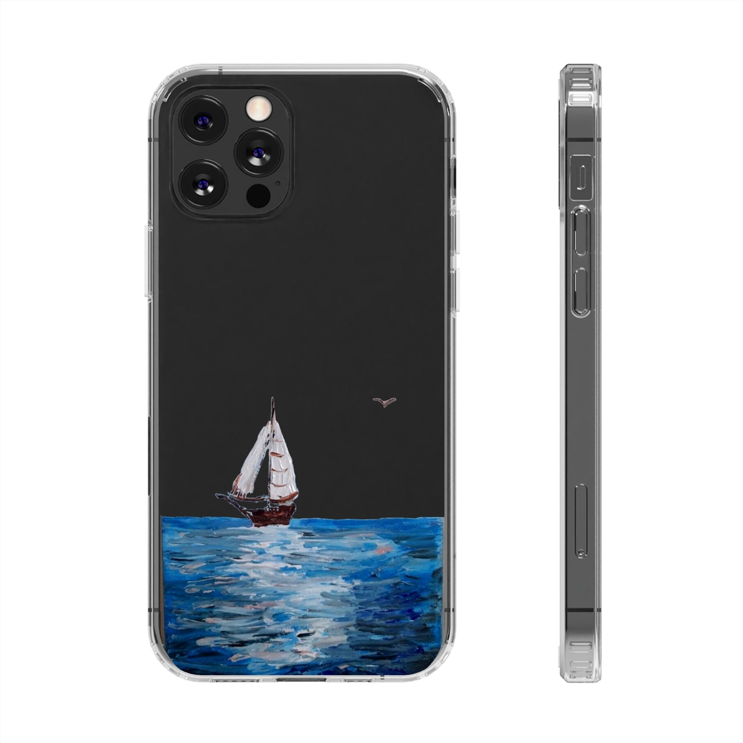 Sail Boat Seascape Clear Case