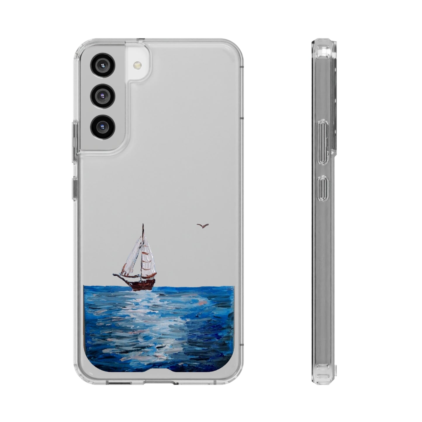 Sail Boat Seascape Clear Case