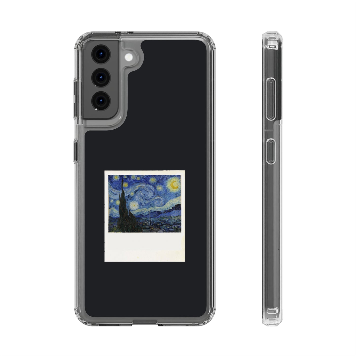 Starry Night Poloroid Clear Case, Van Gogh