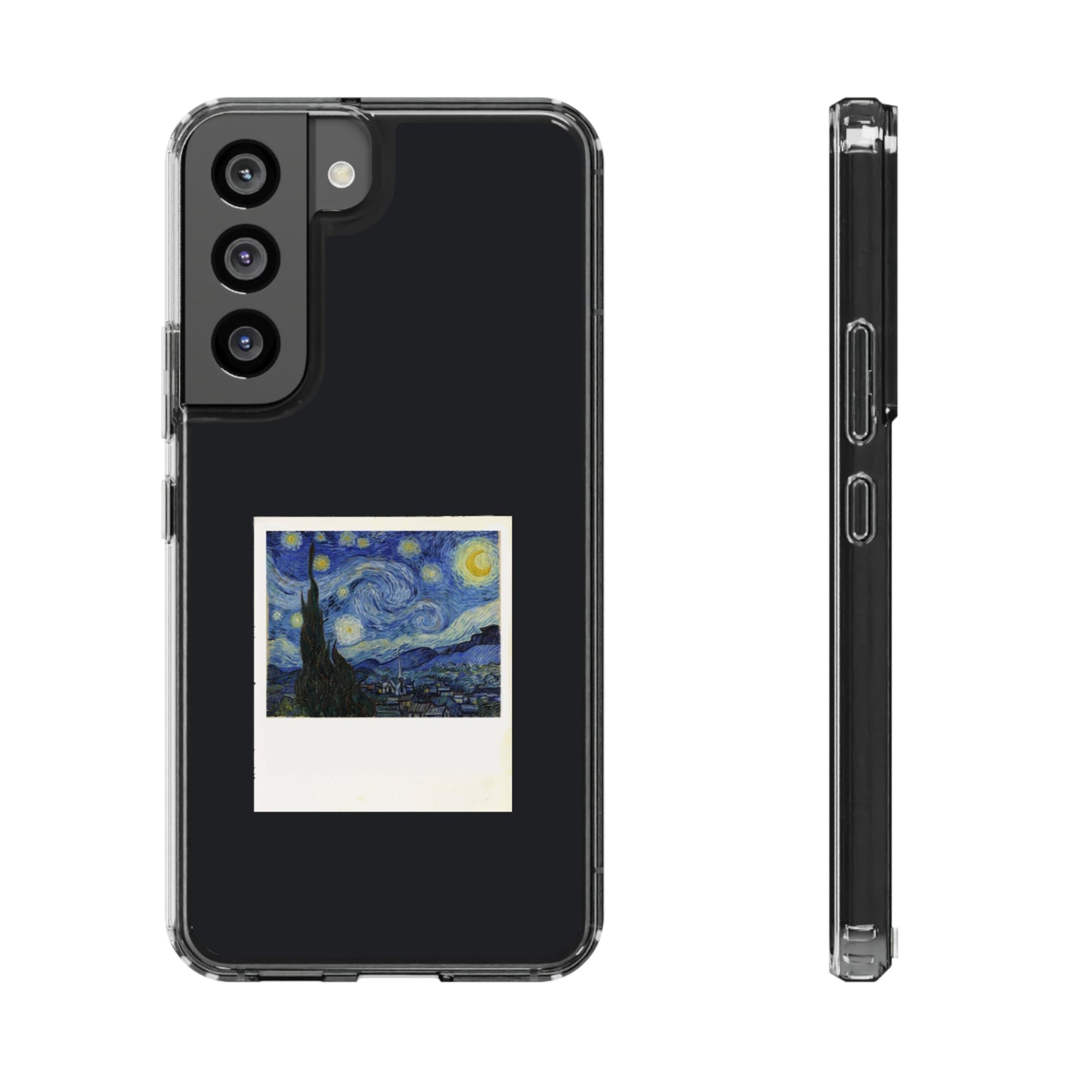 Starry Night Poloroid Clear Case, Van Gogh