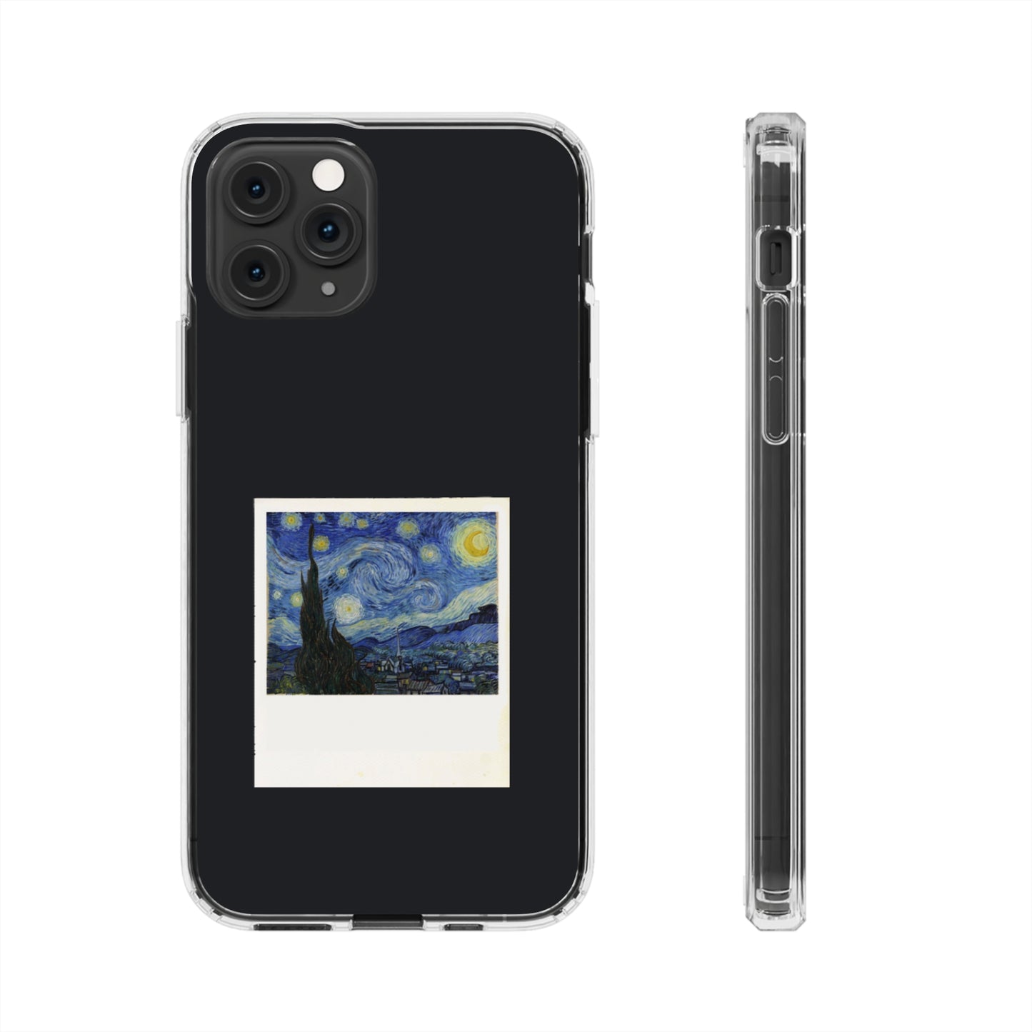 Starry Night Poloroid Clear Case, Van Gogh