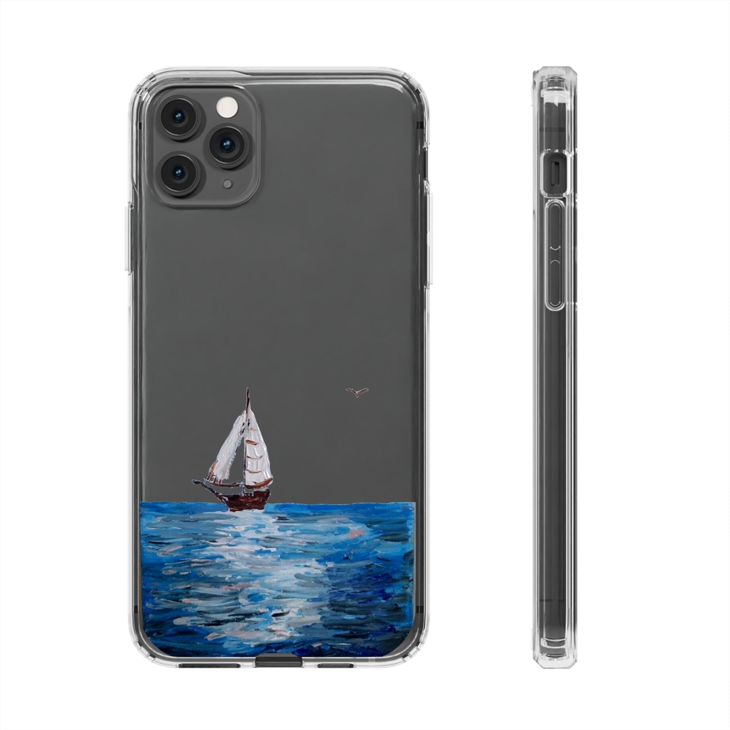 Sail Boat Seascape Clear Case