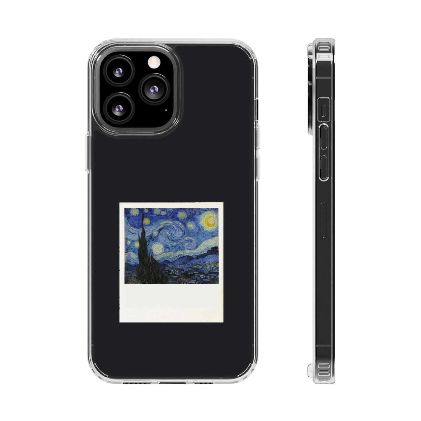 Starry Night Poloroid Clear Case, Van Gogh