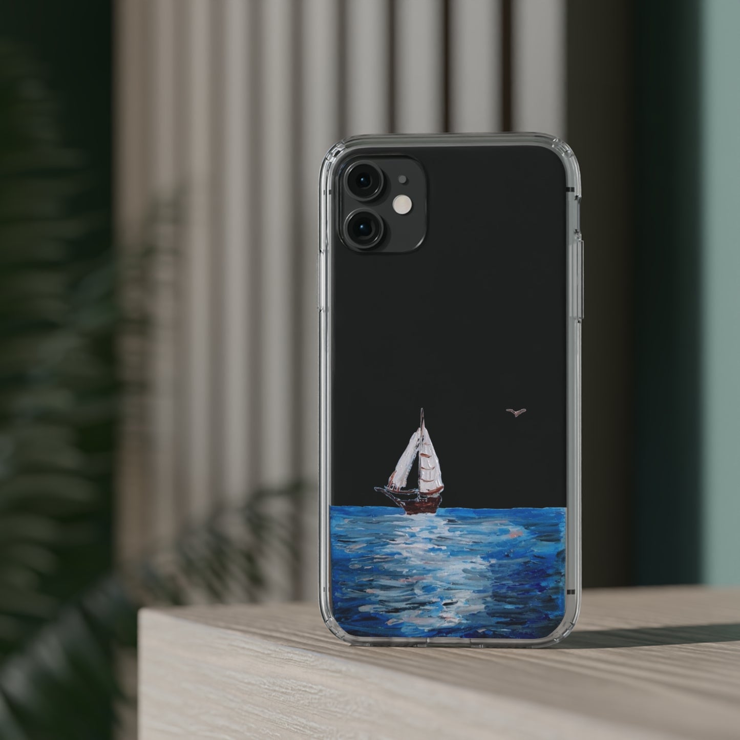 Sail Boat Seascape Clear Case