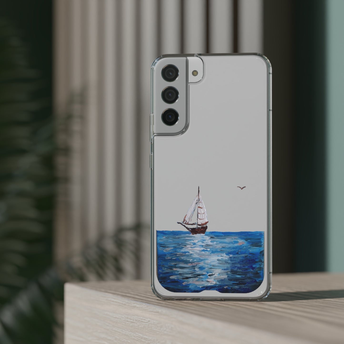 Sail Boat Seascape Clear Case