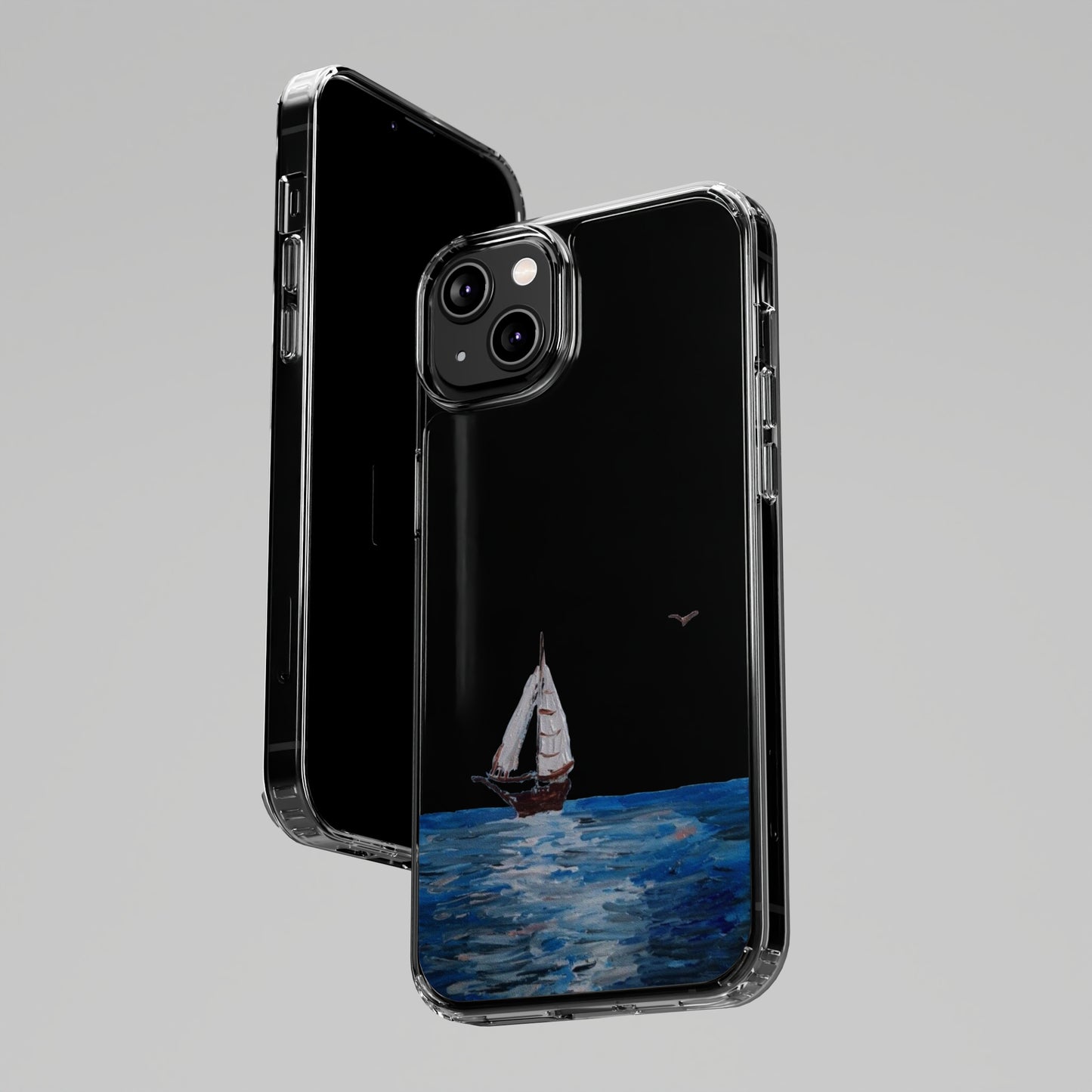 Sail Boat Seascape Clear Case