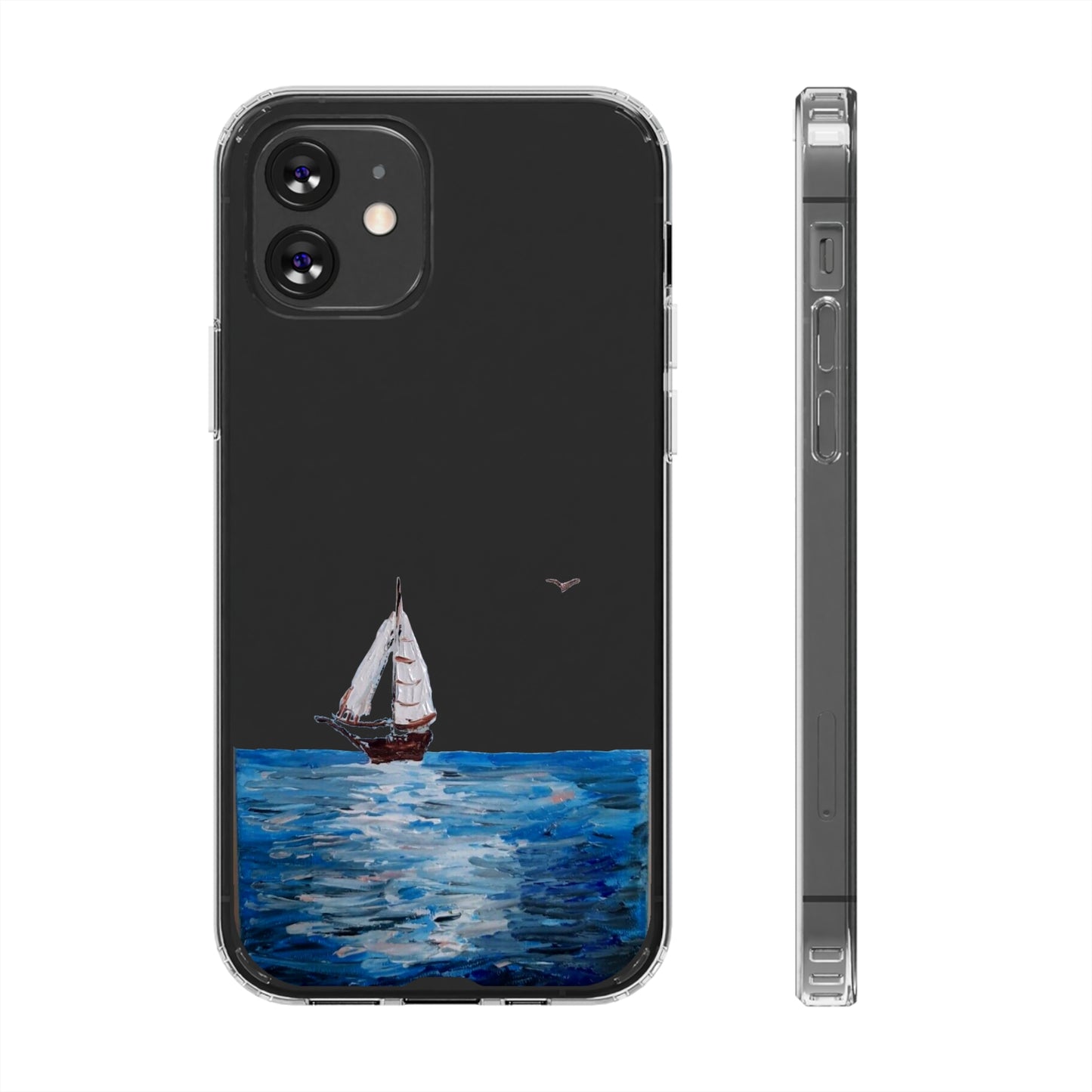 Sail Boat Seascape Clear Case