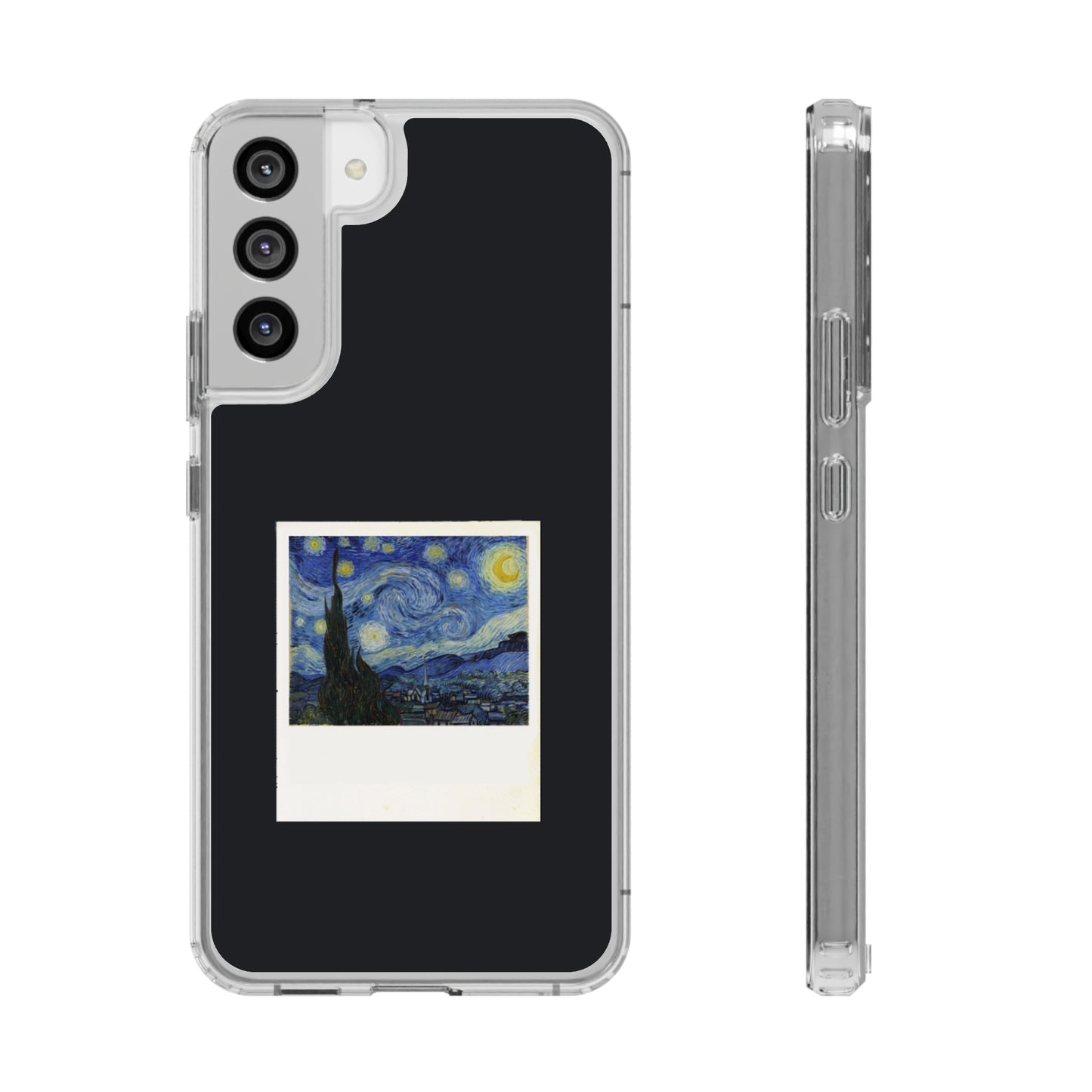 Starry Night Poloroid Clear Case, Van Gogh